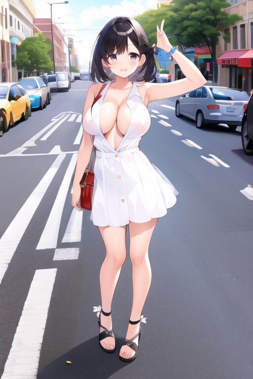 Hot Anime Girls AI Generated